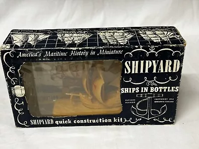 1952 Gowland Creations Shipyard Ships In A Bottle: Santa Maria 1492 Model/Box • $25