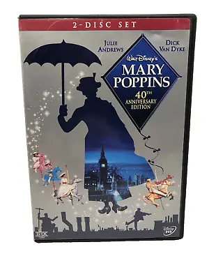 Mary Poppins 40th Anniversary Edition (DVD 2 Disc Set) Walt Disney • $14.99