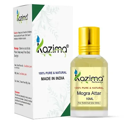 £15.84 • Buy KAZIMA Mogra Attar Perfume For Unisex - Pure Natural Undiluted (Non-Alcoholic)
