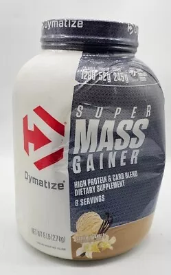 Dymatize Super Mass Gainer Protein Powder 6 LBS Gourmet Vanilla 8 Servings 04/25 • $55