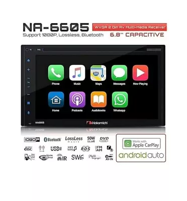 Nakamichi 6.8  Double Din Multimedia Player With Car Play And Android Auto  • $150