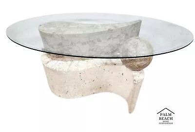 Tessellated Sculptural Coffee Table Mactan Stone • $1795