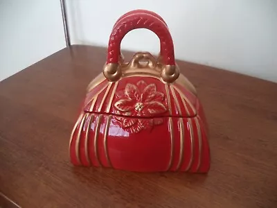  Davids Cookies Ceramic Purse Cookie Jar  • $28