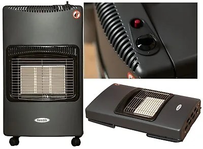 4.2kw Portable Gas Cabinet Heater Home Office Calor Butane With Hose & Regulator • £56.99