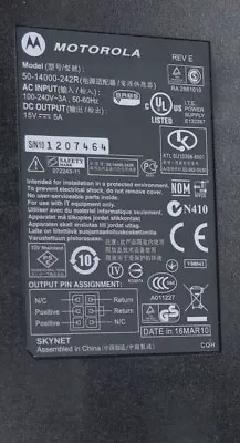 NEW Motorola AC POWER SUPPLY 50-14000-242R 15V 5A 6pin To 5.5/2mm 50-16002-011 • $47