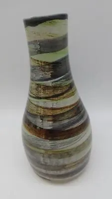 Vintage Martz Marshall Studio Art Pottery Vase Artist Signed Earth Tones MCM • $124