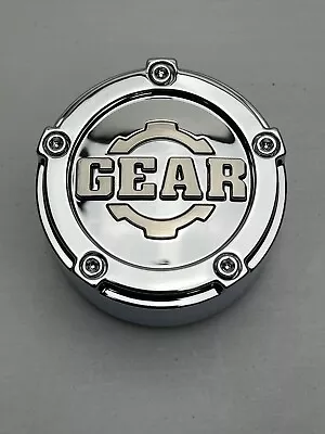 Gear Chrome W/Brushed Logo Snap In Wheel Center Cap 6001K82 S1111-01 • $39.99