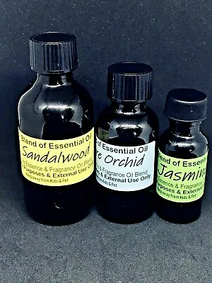 Essential Oil Blended Aromatherapy PREMIUM GRADE GLASS BOTTLE **FREE SHIPPING** • $6.64