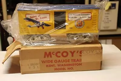 McCoy 8-68-356 1981 Spirit Of St. Louis Tin Box Car 27th TCA 1981 Standard NEW = • $99.95
