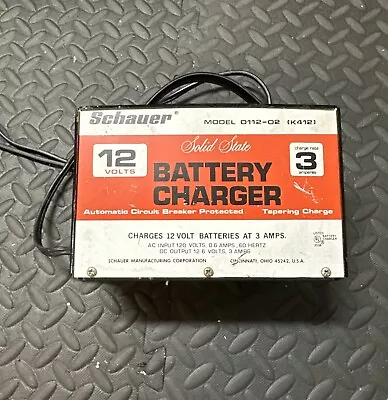 Vintage Schauer SS Battery Charger Model 0112-02 (K412) FREE SHIPPING  • $45