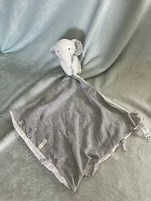 Grey Stripes Mamas And Papas Elephant Comforter Blankie Blanket Soft Huggy Toy • £9.99