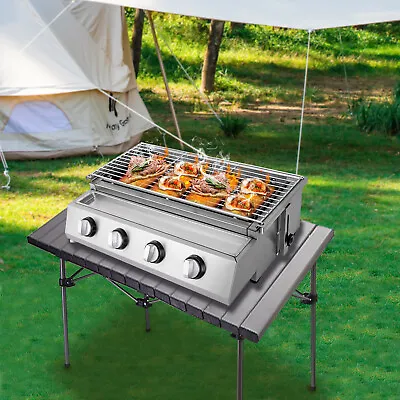 $130 • Buy Kitchen 4 Burners Built-In Backyard Outdoor Gas Stainless Steel Grill Barbecue