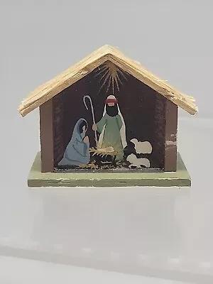 Vintage Handcrafted And Handpainted Miniature Nativity Scene • $3.99