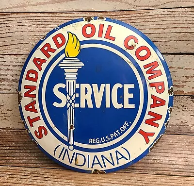 Vintage Standard Oil Company Service Porcelain Metal Sign • $4.25