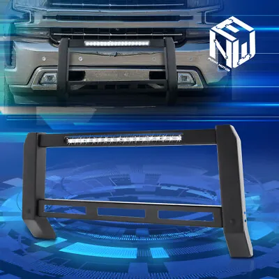 For 19-23 Chevy Silverado GMC Sierra Grille Guard Bumper LED Modular Bull Bar • $512.88