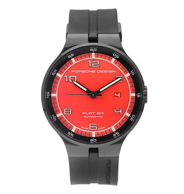 Porsche Design Flat Six 44mm Red Dial Automatic Men's Watch P.635043741254 • $899