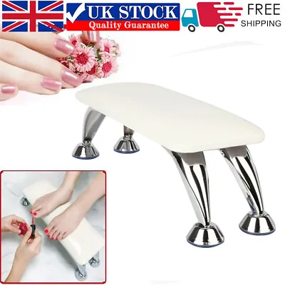 Nail Art Beauty Hand Holder Cushion Pillow Arm Rest Table Support Manicure White • £16.89