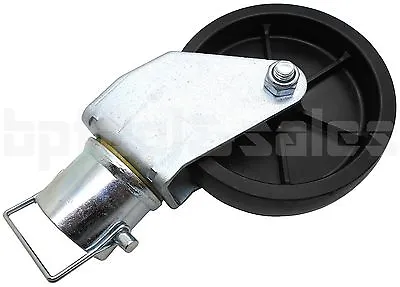 1200lbs 6  Trailer Swirl Jack Caster Wheel W/ Safety Pin Boat Hitch Replacement • $20.99