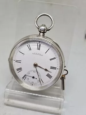 £80 • Buy Antique Solid Silver Gents Waltham Mass Pocket Watch 1901 Working Ref2112