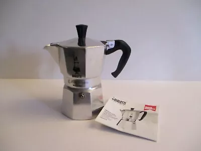 Bialetti  3 Cup Moka Express Stovetop Espresso Coffee Maker Pot Latte Xlnt!!! • $29.99