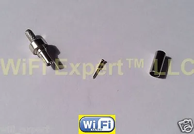 1 X Straight CRC9 Male Crimp For RG174 RG179 RG316 RG188 Coax Cable RF Connector • $3.74