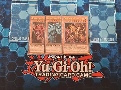 ObeliskRaSlifer| Egyptian Gods LDK2-ENS01/2/3| Ultra Limited Ed Yu-Gi-Oh Set • £9.99