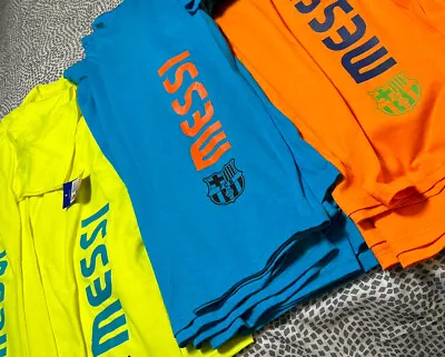FC Barcelona  Messi 10 Officially Licensed Football Soccer T-Shirt  For Men- Lim • $18
