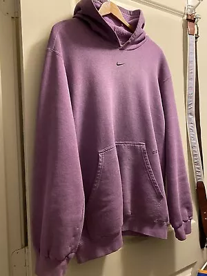 Vintage Nike  Faded Purple Middle Swoosh Hoodie Rare • $150