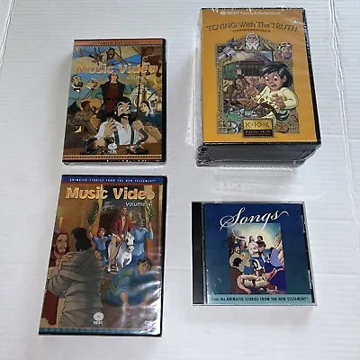 NEST Animated Stories The Bible Sealed DVD CD Lot - New Testament Music Videos • $30