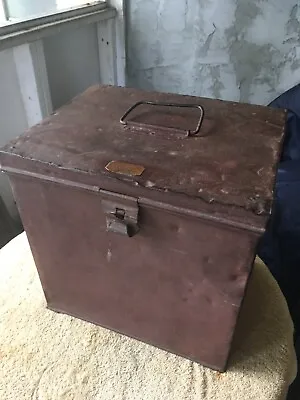 Vintage Late 1800’s Early 1900’s Metal Storage File Document Box Bethel Vermont • $69