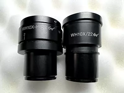 Olympus WH10X-H/22 And WH10X/22 Microscope Eyepieces Pair • $150