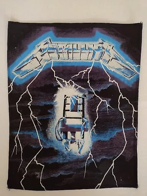 METALLICA Vintage 1980's RIDE THE LIGHTNING Back Patch ORIGINAL UNUSED • $50