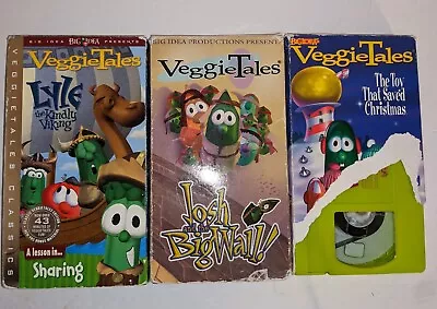 Collection Of 3 Veggie Tales VHS VeggieTales Lot - All Work • $5