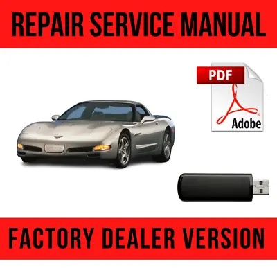 $16.49 • Buy Chevrolet Corvette C5 1997-2005 Factory Repair Manual USB Chevy