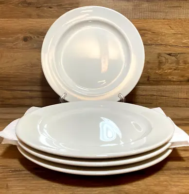 Set Of 4 - Ikea Of Sweden - 10 1/4  White Dinner Plates - Thailand 15199 • $32.85