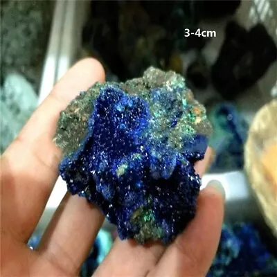 £5.51 • Buy 100% Natural Azurite Malachite Geode Crystal Rough Rare Mineral Specimen Stone