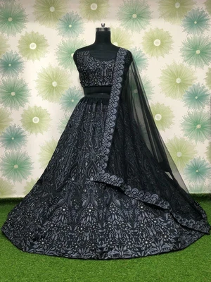 $71.49 • Buy Indian Pakistani Party Heavy Bridal Bollywood Suit Lengha Anarkali Wedding Gown