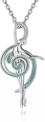 925 Sterling Silver Music Note Pendant Necklace Jewelry Gifts For Women Girls • $85.46