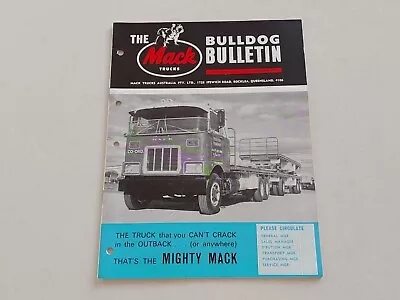 The Bulldog Bulletin Mack Truck Australia Magazine 1968 Volume 1 Number 4 • $79.90