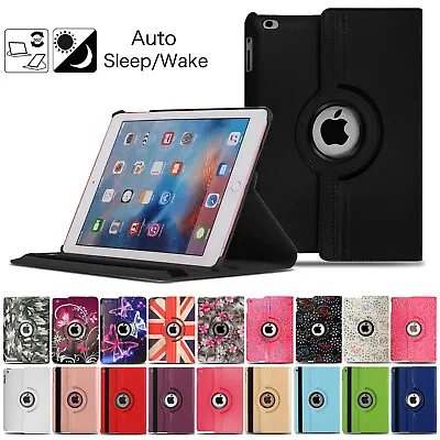 Case For IPad Air 1st 2nd 3rd 4th 5th Generation Leather Flip 360 Rotating Stand • £5.99