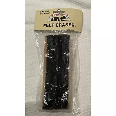 Vintage Hometown Wood & Felt Eraser For Chalkboards Unused & Sealed • $9