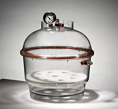 $278.29 • Buy Azzota® Round Vacuum Desiccator With Vacuum Gauge, Dia 10 , 10L