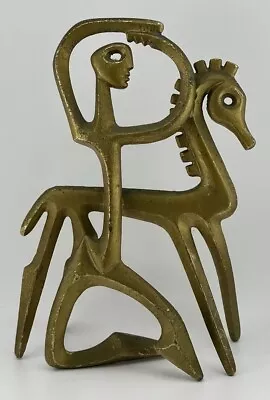 Frederic Weinberg Vintage Brass Horse & Dancer Sculpture 1950’s • $990