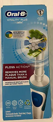 $29.95 • Buy Oral-B Vitality Plus Floss Electric Toothbrush With 2 Refills - White