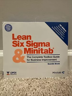 Lean Six Sigma And Minitab (4th Edition): The Complete Toolbox Guide - Like New • $5