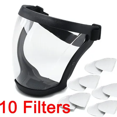 Head Cover Anti-fog Full Face Shield Super Protective Transparent Safety Mask • $17.99