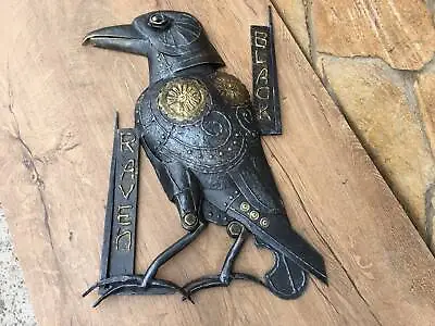 Steampunk Crow Steampunk Raven Bird Art Steampunk Bird Crow Sculpture Upcycled • $673