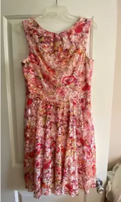 Maggy London Sleeveless Floral Lace Dress Size 14 • $20