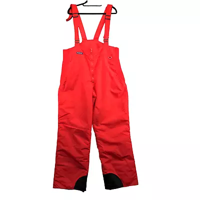 Columbia Men's Insulated Snow Bib Overalls Red XL Ski Pants Adjustable Strap • $25