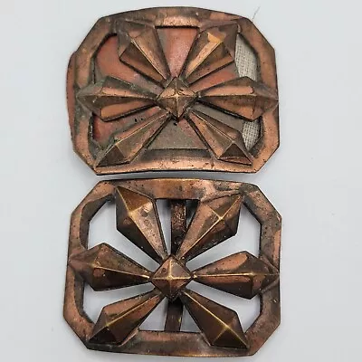 Antique Copper Shoe Clips Buckles • $24.99